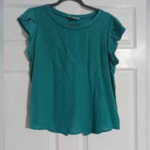 Sweet Wanderer ruffle sleeve top size XL